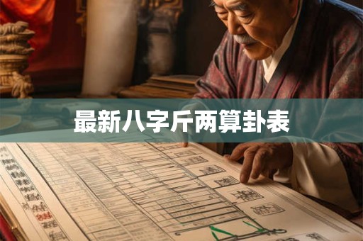 详细阅读:最新八字斤两算卦表 最新八字斤两算卦表