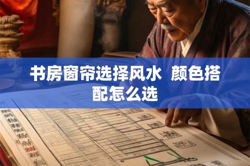 书房窗帘选择风水  颜色搭配怎么选