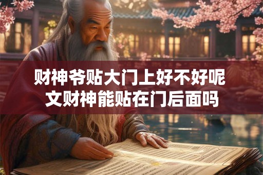 财神爷贴大门上好不好呢 文财神能贴在门后面吗