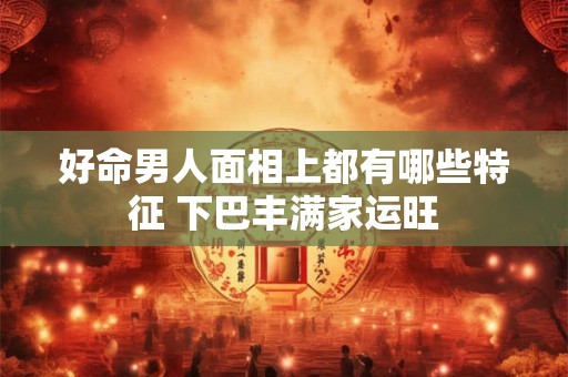 好命男人面相上都有哪些特征 下巴丰满家运旺