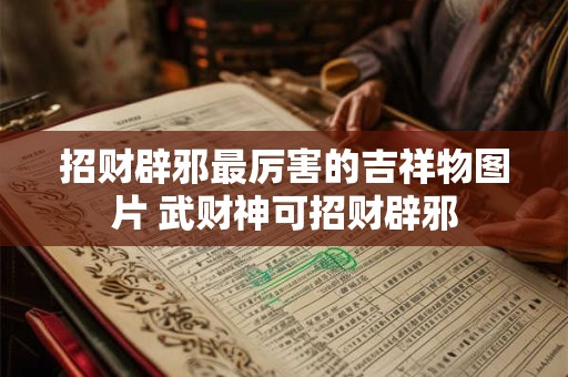 招财辟邪最厉害的吉祥物图片 武财神可招财辟邪