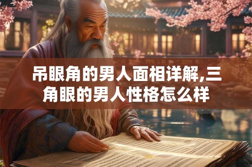吊眼角的男人面相详解,三角眼的男人性格怎么样