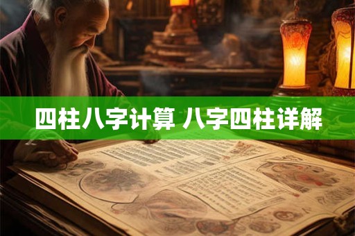 四柱八字计算 八字四柱详解