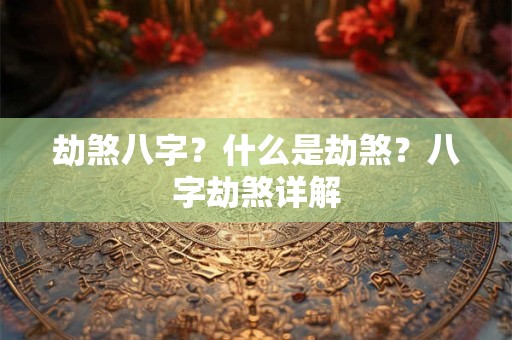 劫煞八字？什么是劫煞？八字劫煞详解