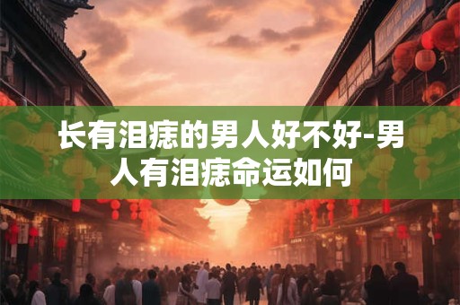 长有泪痣的男人好不好-男人有泪痣命运如何