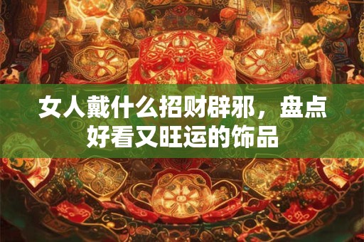 女人戴什么招财辟邪，盘点好看又旺运的饰品