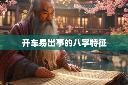 开车易出事的八字特征