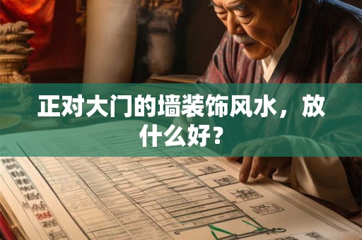 正对大门的墙装饰风水，放什么好？