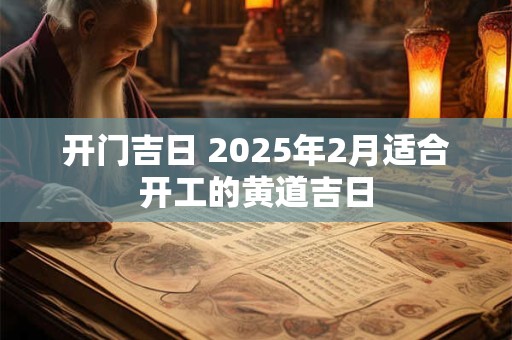 开门吉日 2025年2月适合开工的黄道吉日