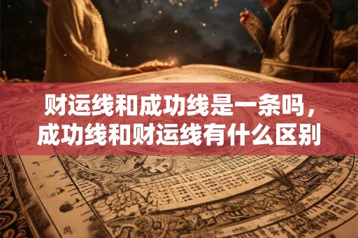 财运线和成功线是一条吗，成功线和财运线有什么区别