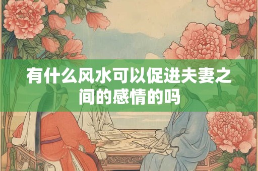 有什么风水可以促进夫妻之间的感情的吗