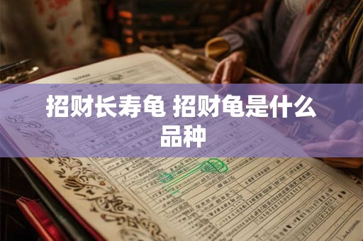 招财长寿龟 招财龟是什么品种