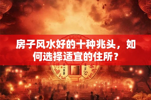 房子风水好的十种兆头,如何选择适宜的住所? 房子风水好的十种兆头,如何选择适宜的住所?