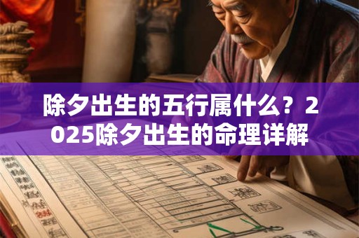 除夕出生的五行属什么？2025除夕出生的命理详解