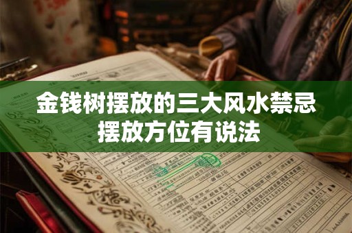 金钱树摆放的三大风水禁忌 摆放方位有说法
