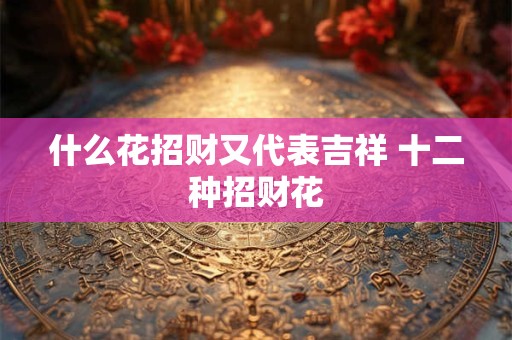 什么花招财又代表吉祥 十二种招财花