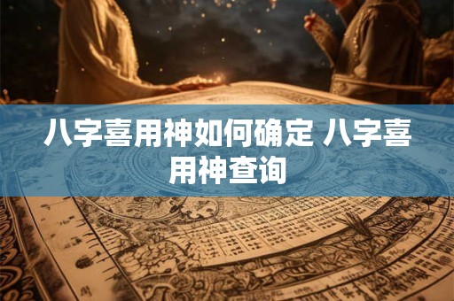 八字喜用神如何确定 八字喜用神查询