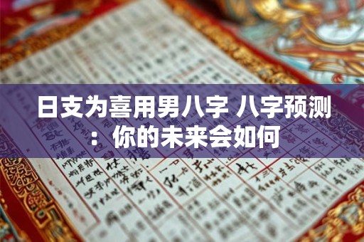 日支为喜用男八字 八字预测：你的未来会如何