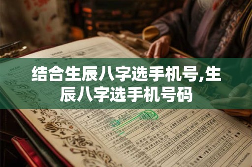 结合生辰八字选手机号,生辰八字选手机号码