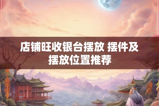详细阅读:店铺旺收银台摆放 摆件及摆放位置推荐 店铺旺收银台摆放 摆件及摆放位置推荐