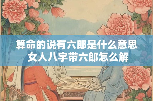 算命的说有六郎是什么意思 女人八字带六郎怎么解