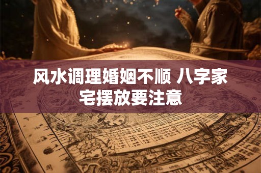 风水调理婚姻不顺 八字家宅摆放要注意