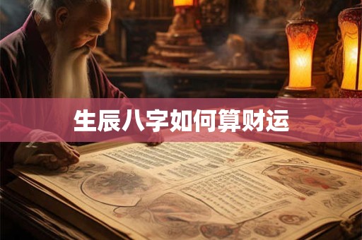 生辰八字如何算财运