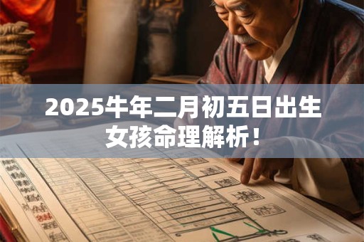 2025牛年二月初五日出生女孩命理解析！