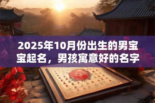 2025年10月份出生的男宝宝起名，男孩寓意好的名字
