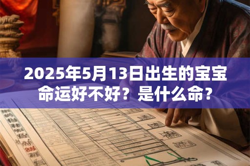 2025年5月13日出生的宝宝命运好不好？是什么命？