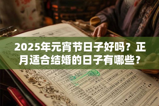 2025年元宵节日子好吗？正月适合结婚的日子有哪些？