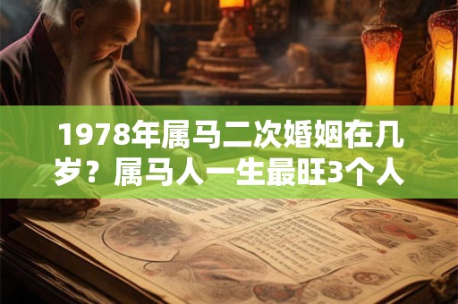 1978年属马二次婚姻在几岁？属马人一生最旺3个人