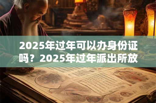 2025年过年可以办身份证吗？2025年过年派出所放假吗？