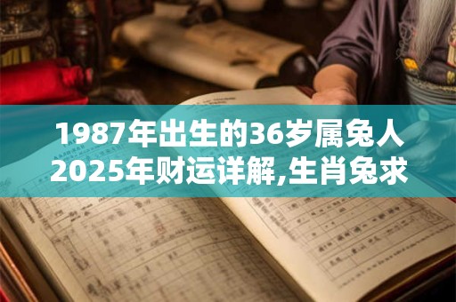 1987年出生的36岁属兔人2025年财运详解,生肖兔求财方位