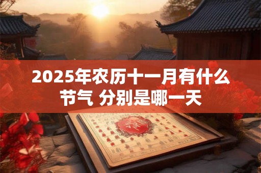 2025年农历十一月有什么节气 分别是哪一天