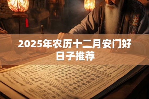 2025年农历十二月安门好日子推荐