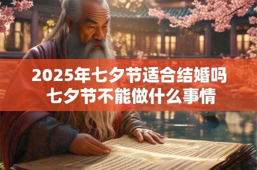 2025年七夕节适合结婚吗 七夕节不能做什么事情