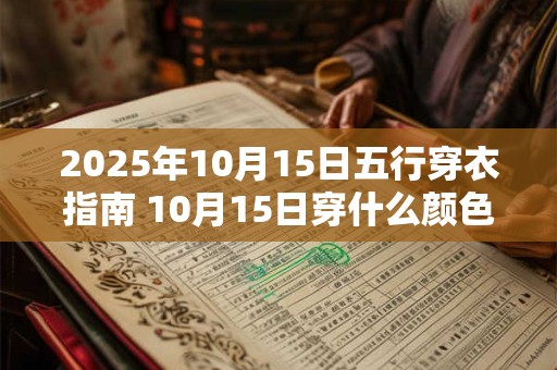 2025年10月15日五行穿衣指南 10月15日穿什么颜色衣服