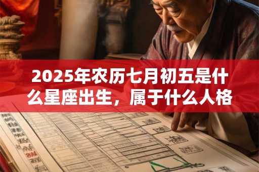 2025年农历七月初五是什么星座出生，属于什么人格？