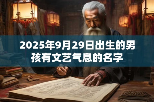 2025年9月29日出生的男孩有文艺气息的名字