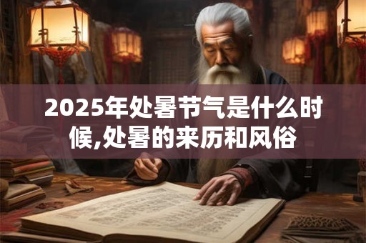 2025年处暑节气是什么时候,处暑的来历和风俗