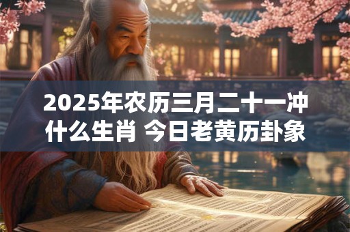 2025年农历三月二十一冲什么生肖 今日老黄历卦象
