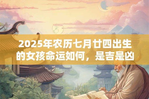 2025年农历七月廿四出生的女孩命运如何，是吉是凶？