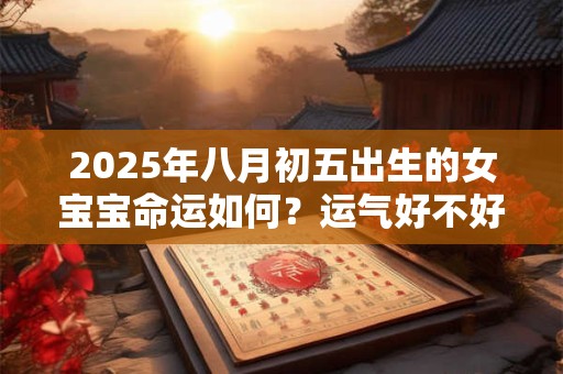 2025年八月初五出生的女宝宝命运如何？运气好不好