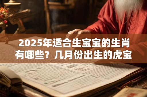 2025年适合生宝宝的生肖有哪些？几月份出生的虎宝宝最好命？