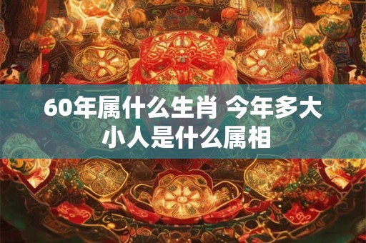60年属什么生肖 今年多大 小人是什么属相