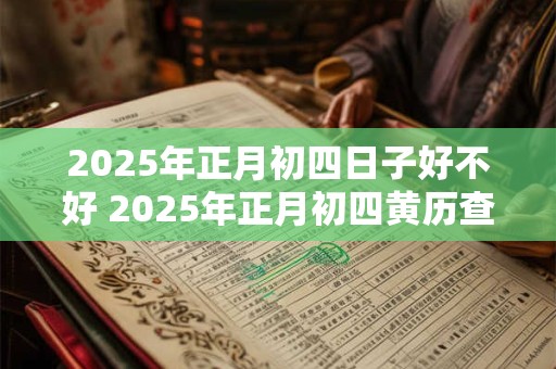 2025年正月初四日子好不好 2025年正月初四黄历查询
