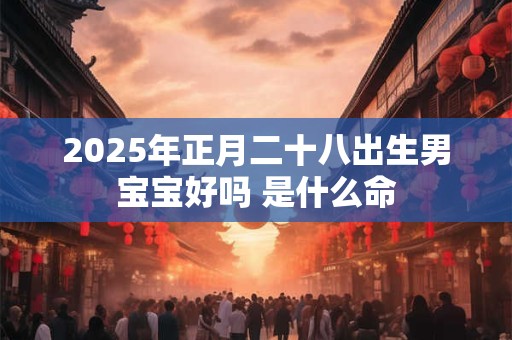 2025年正月二十八出生男宝宝好吗 是什么命