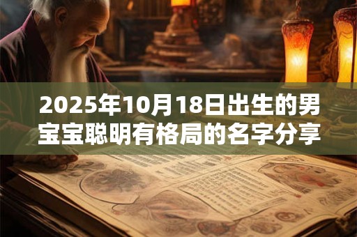 2025年10月18日出生的男宝宝聪明有格局的名字分享