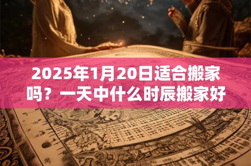 2025年1月20日适合搬家吗？一天中什么时辰搬家好？